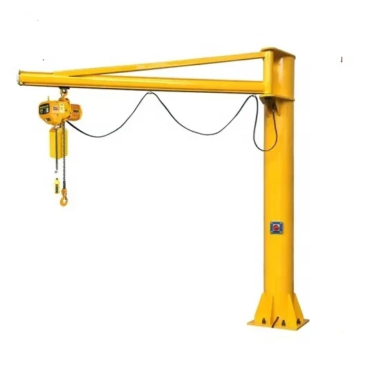 360 Degree Rotating Column Pillar Small 0.5Ton 3 Ton 5 Ton Jib Crane with Electric Hoist or Chain Hoist