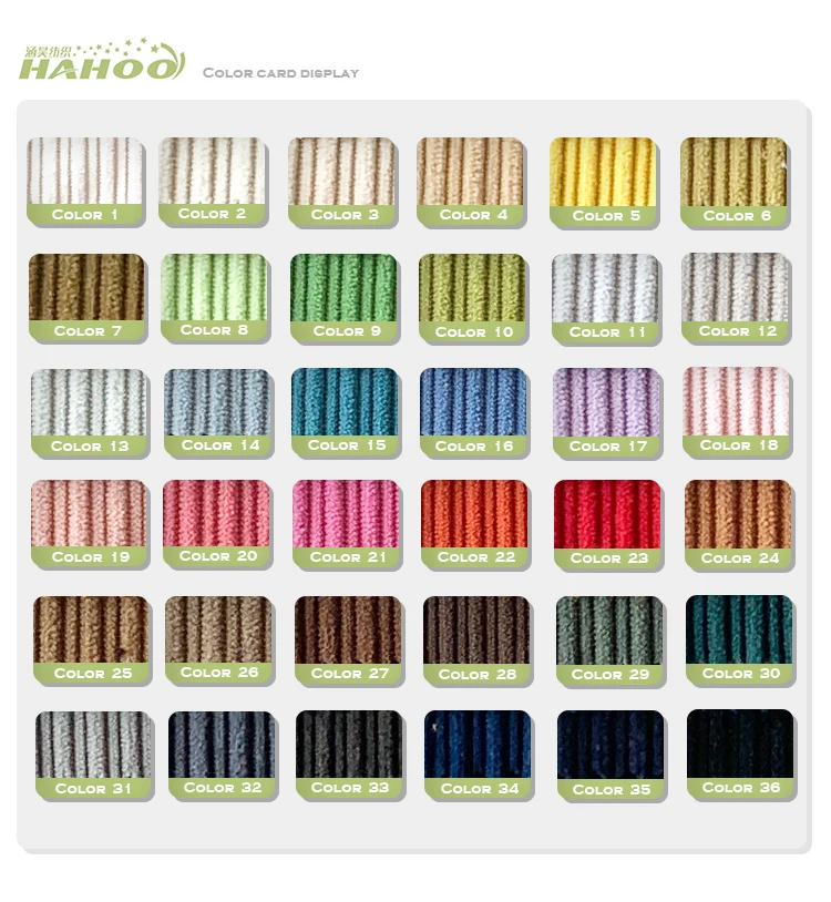 High Quality 100% thick polyester velvet Corduroy fabrics for clothes