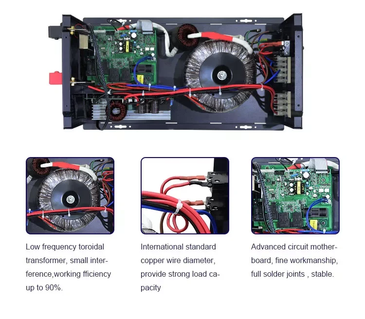 Factory high quality 1kw 2kw 3kw 4kw 5kw 6kw 7kw solar power inverter with mppt charge controller pure sine wave solar inverter
