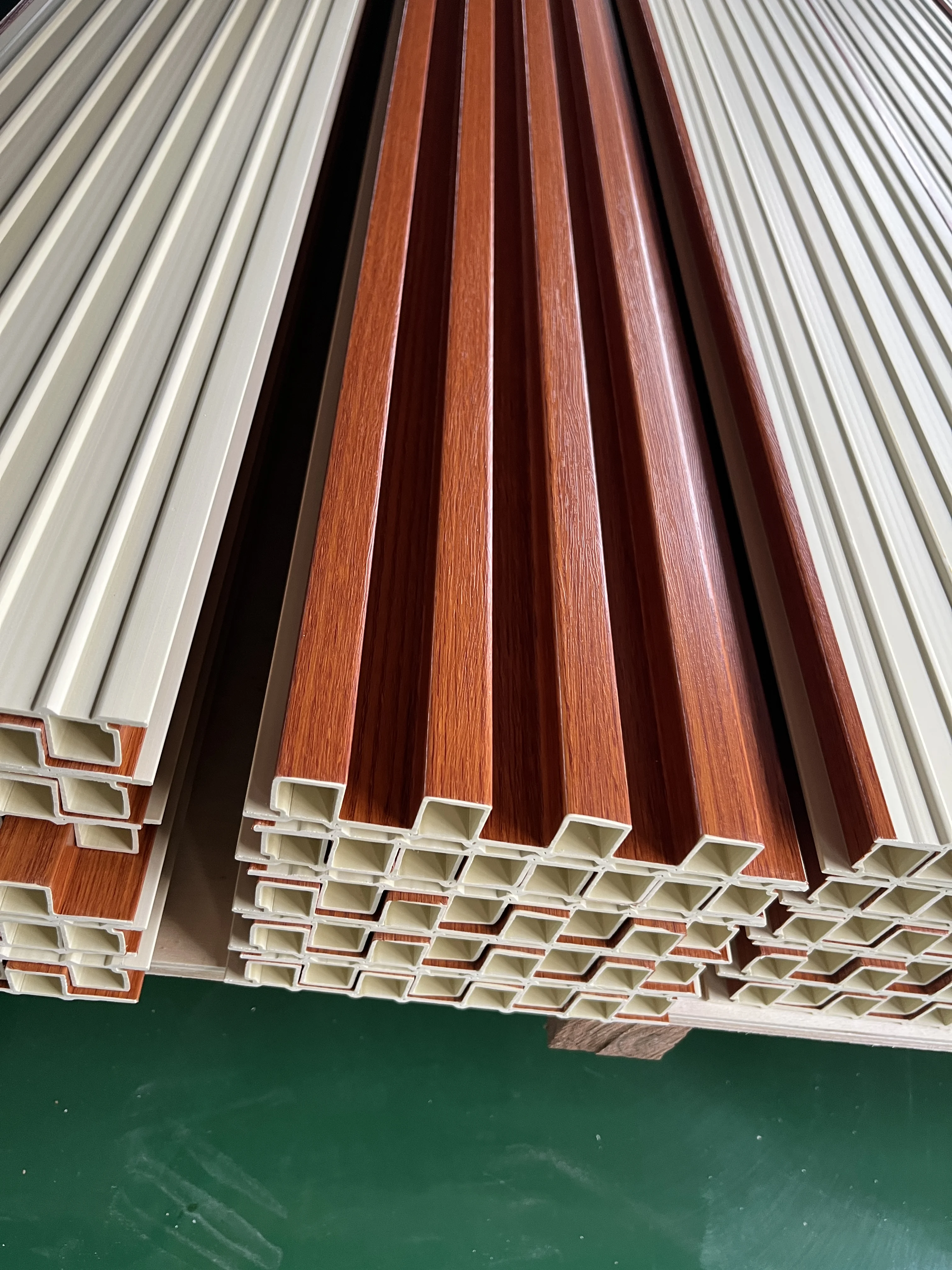 wooden cladding interior plastic composite fluted covering board wainscoting vinyl timber decorativo 3d wpc wall panel