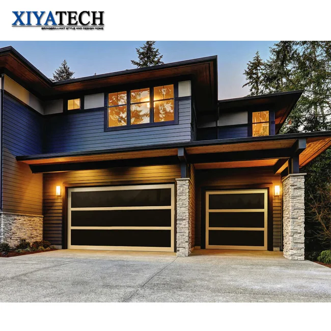 wholesale good price automatic industrial sectional garage door black for house