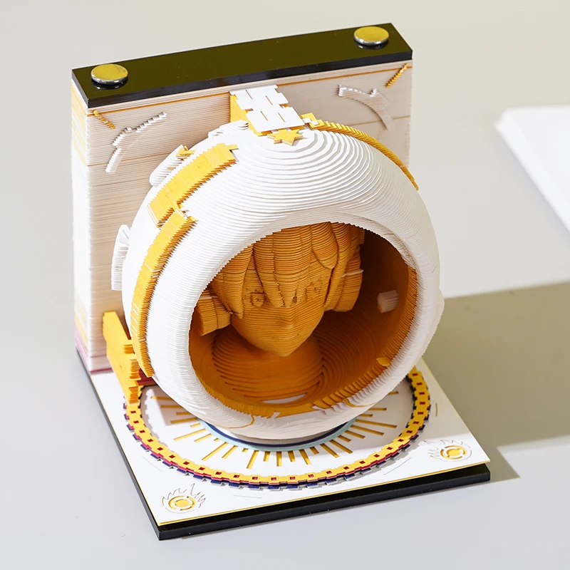 Профессиональная поставка еще одно измерение стикеры кубики 3D Бумажная скульптура стикеры/календарь