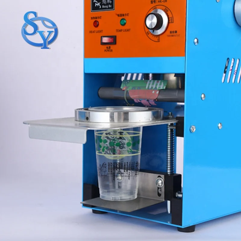 Электрическая ручная пластиковая машина для запечатывания стаканчиков для коммерческого использования