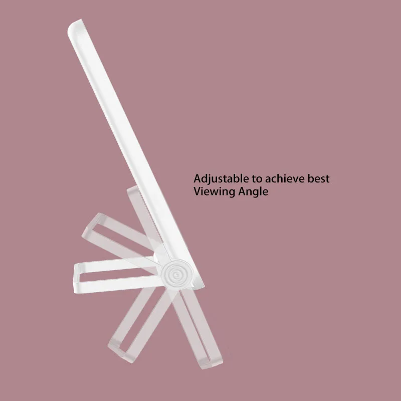 Тонкое прямоугольное зеркало для макияжа M19 с аккумулятором и светодиодной подсветкой