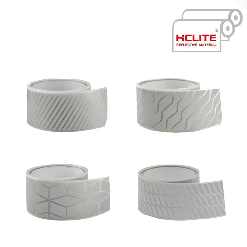 HCSP Graphic Heat Transfer Stripe Reflective Fabric for reflective Jacket