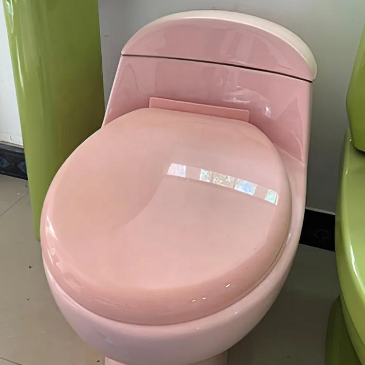 High Quality Luxury Sanitary Ware Black Bathroom Wc One Piece Colorful Ceramic Toilets Bowl For Sale