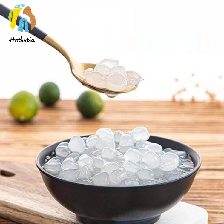 Low Calorie Konjac Pearl Jelly, Shirataki Bubble Suitable for Milk Tea