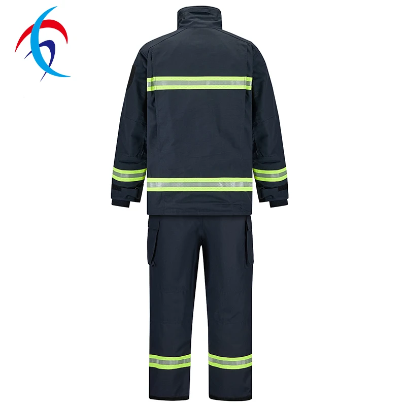 Factory Wholesale Fire Retardant Safety Uniform Flame Proof Fireman Firefighting Suit for Fire Fighting