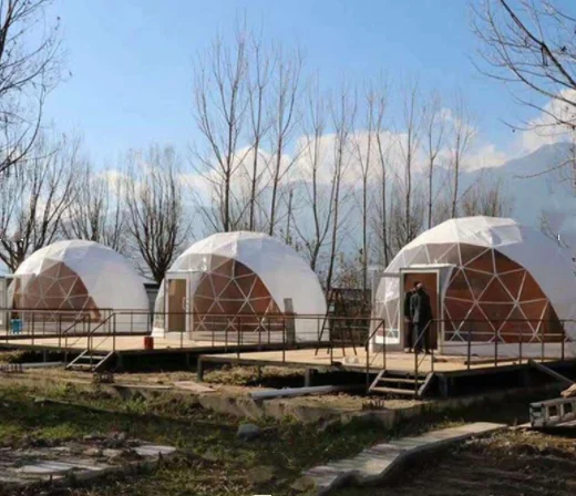 Plastic Accessories For Mounting Tent Diameter 10m 15m Geodesic Dome Tent For Wedding Pa Dome-tent