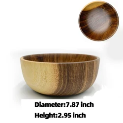 High quality Acacia wooden bowl salad bowl set of different size natural bowls