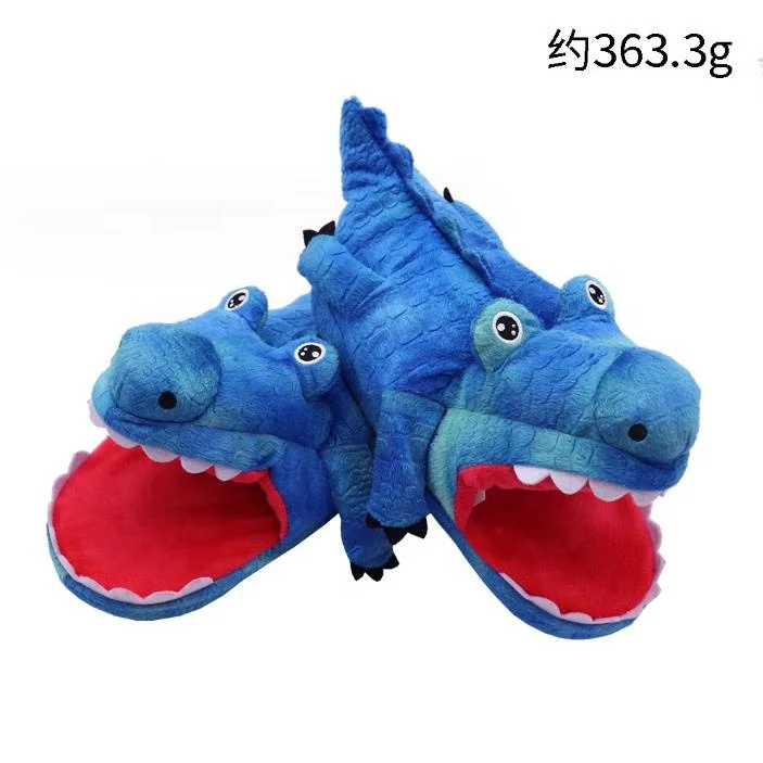 Customized Animal Slippers Plush Winter Indoor Home Flat Slipper Shoes For Women Adults