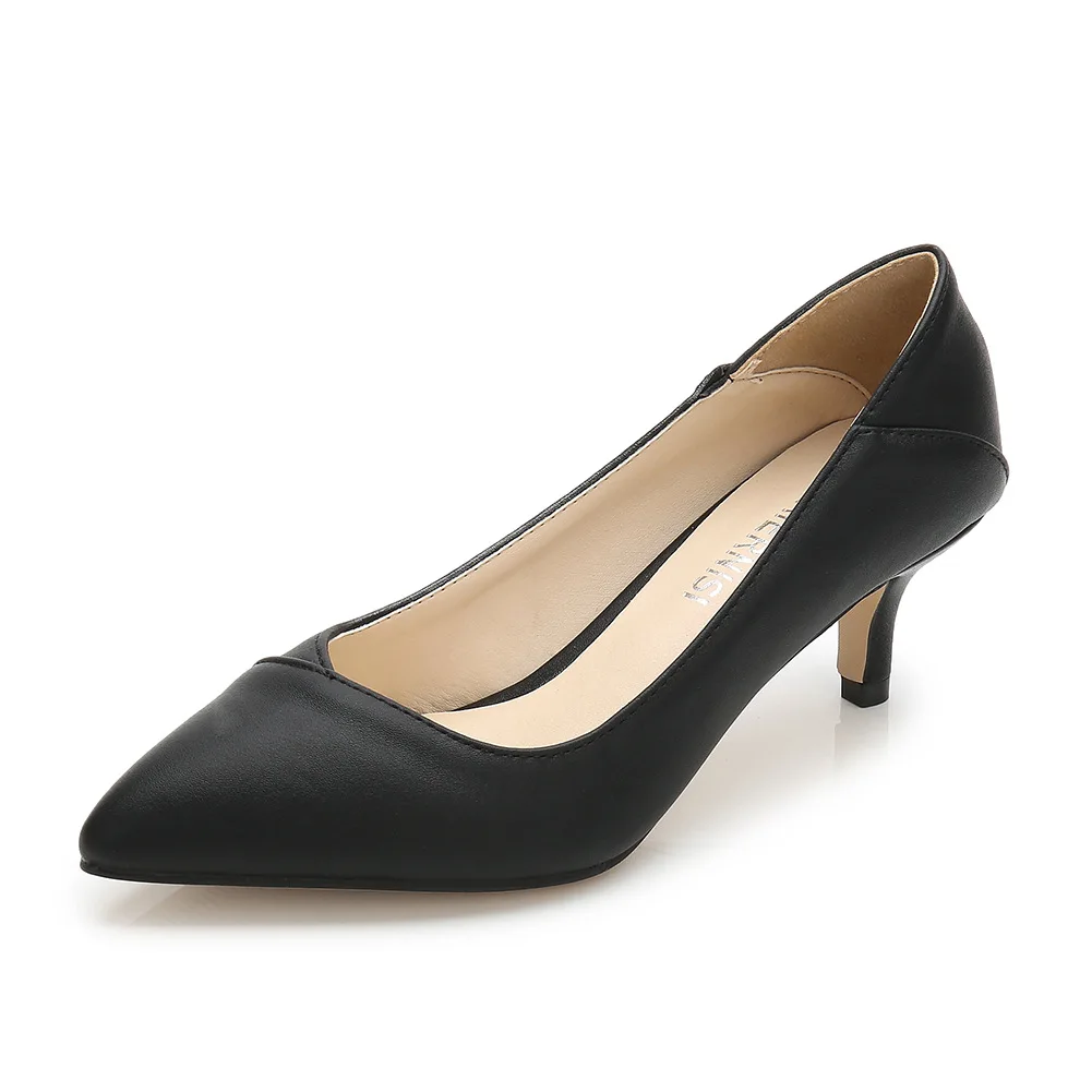 Sh10975a Comfortable Thin Heel Women Big Size 35 - 46 High Shoes 5cm