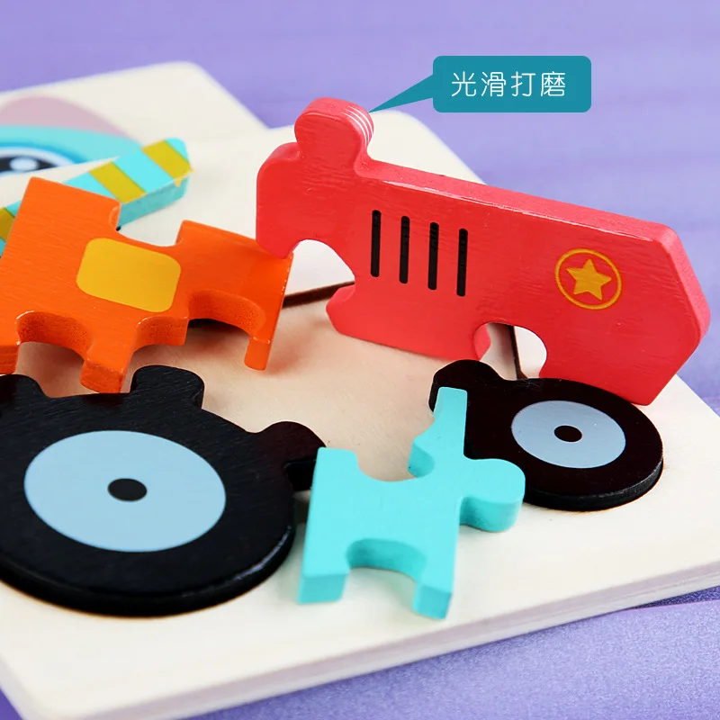 Boys Girls Baby Early Educational Toys Wooden Craft Puzzle Kids Toy