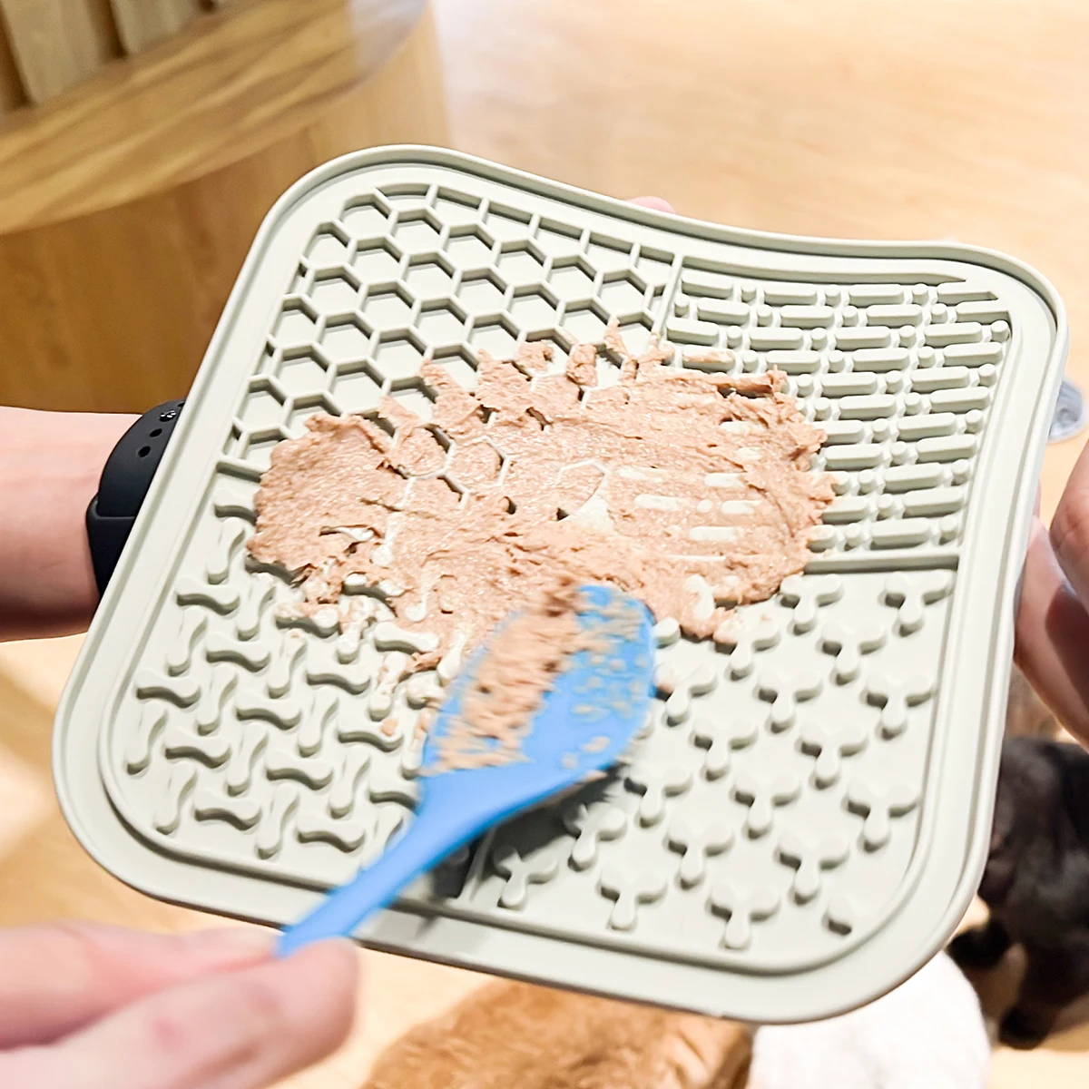 Горячая Распродажа коврик для собачьих лапок экологичный силиконовый ласки домашних животных с медленной