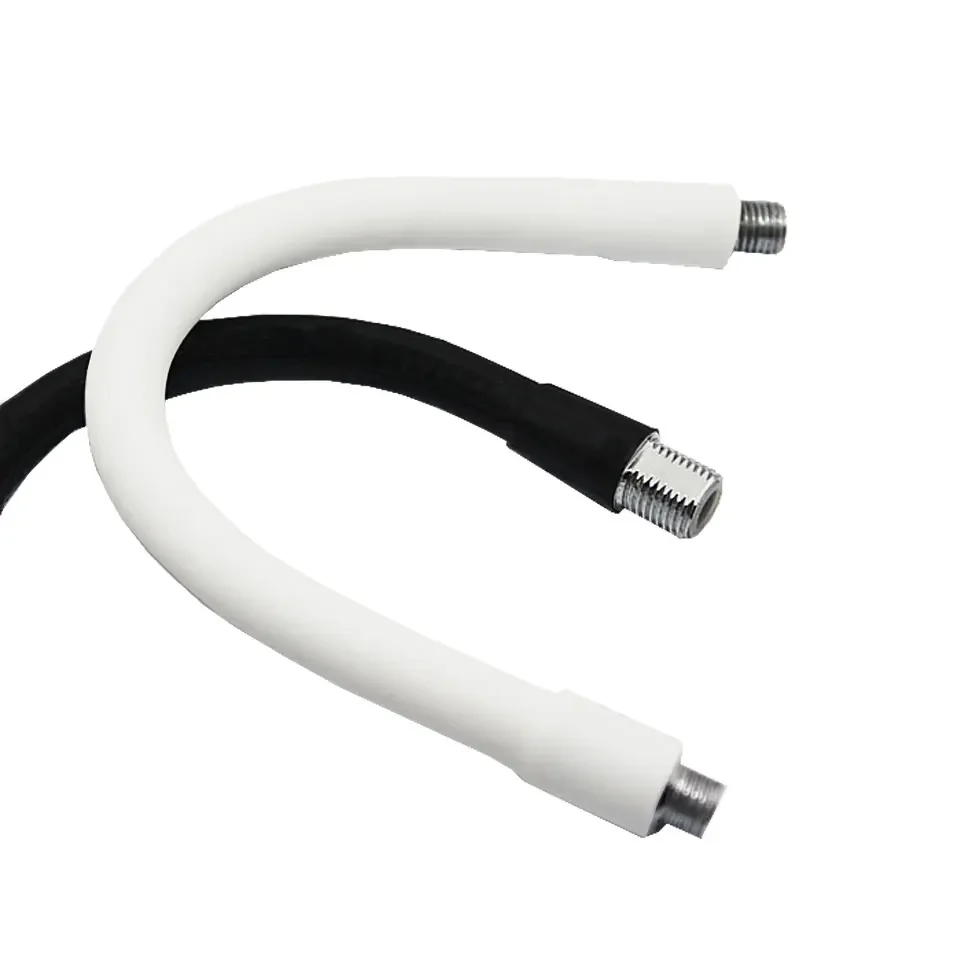 Diameter 8mm Black White LED Gooseneck Hose Steering Universal Positioning Hollow Tube With Silicone Jacket Lighting Accessories