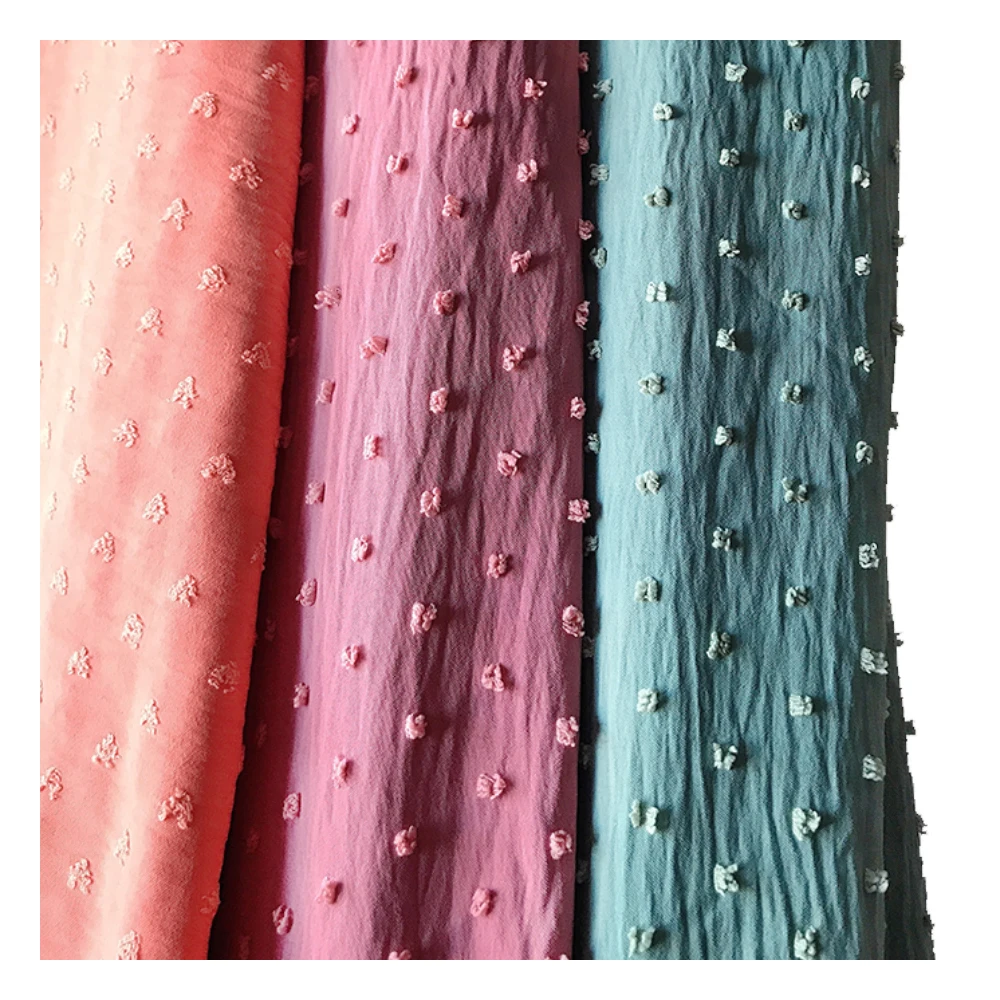 Popular egypt wholesale fabric 100% polyester stretch cey jacquard textile fabric dyed for garments