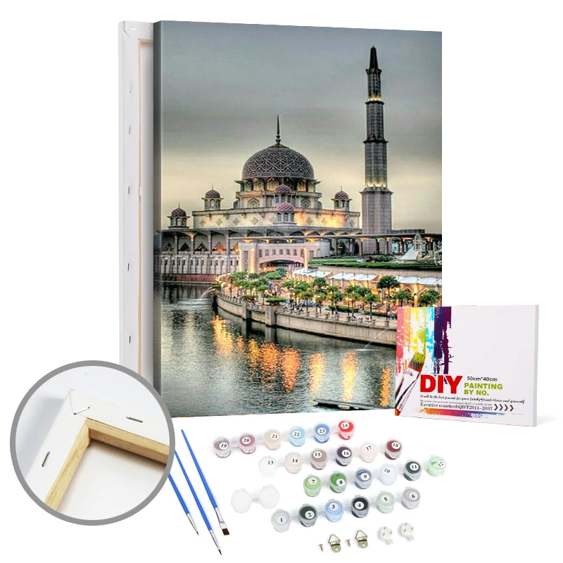 2020 OEM Wholesale Paint by Numbers Set Kids Canvas for Adults