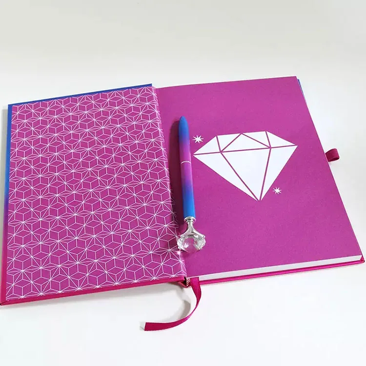 2022 New Arrivals Custom Personalized 3d Cartoon Kawaii A4 A5  Notebook Diamond Painting With Pen