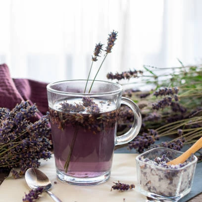 lavender  fresh purple  tea
