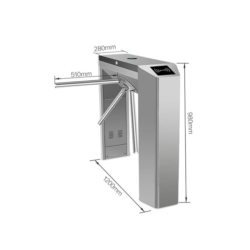 Southeast Asia Hot High Speed Facial Recognition Qr Code Reader Rfid Reader Pedestrian Trpod Turnstile Automated Access Control