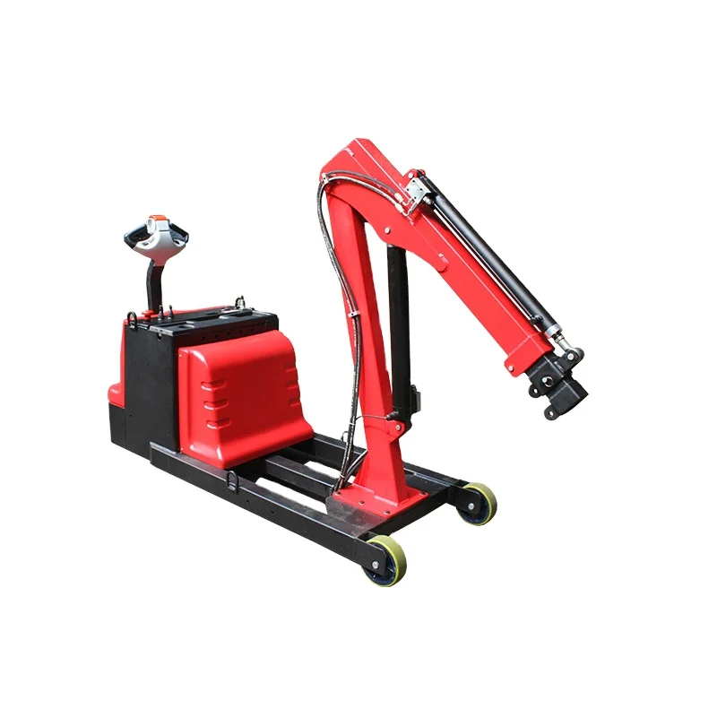 Lightweight Counter Balance 600KG 1200KG Telescopic Boom Full Electric Mini Floor Crane