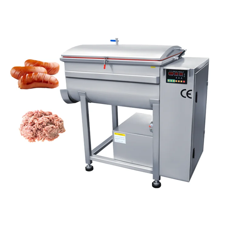 Electric meat food stuffing filling mixer beef goat meat mixer blender vacuum meat paddle mixer price