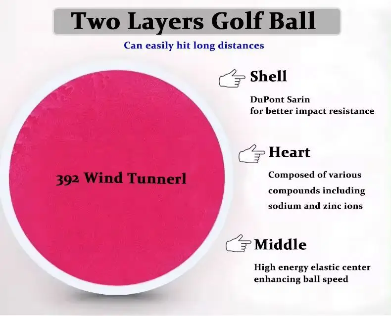 Personalised  wholesale bulk custom 2 layer colored golf ball Promotional Products golf driving range balls