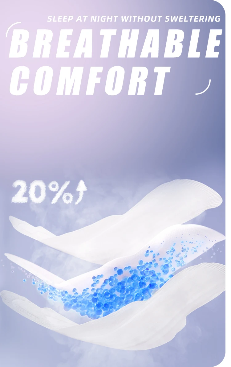 DH Manufacture Wholesale Cotton Menstrual Pads disposable Women Ultra Thin Sanitary Napkin