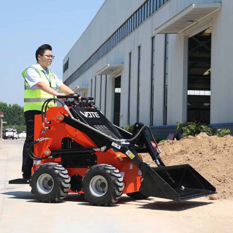 Earthmoving Machinery Construction Mini Skid Skid Loader Wheel Diesel Multi-Function Skid Loader Free After Sale