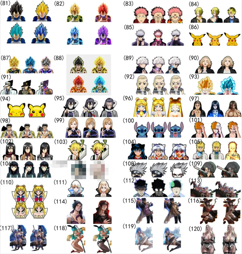 Dragon Ball Custom 3D Lenticular PET Motion Anime Demon Slayer Sticker Car Stickers and Decals for Decoration