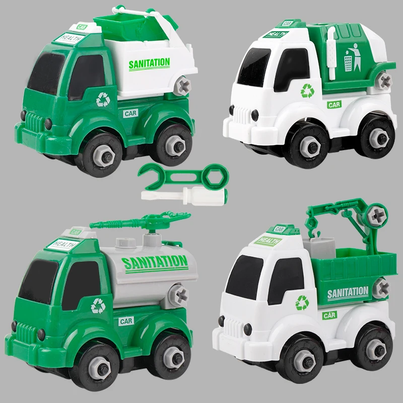 1-1 Детская Съемная сборка «сделай сам», инженерная машинка, игрушки