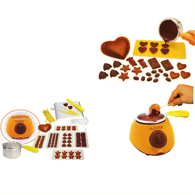 Hot Selling Chocolate Fondue Set Electric Hot Chocolate Melting Pots Wax Warmer Machine