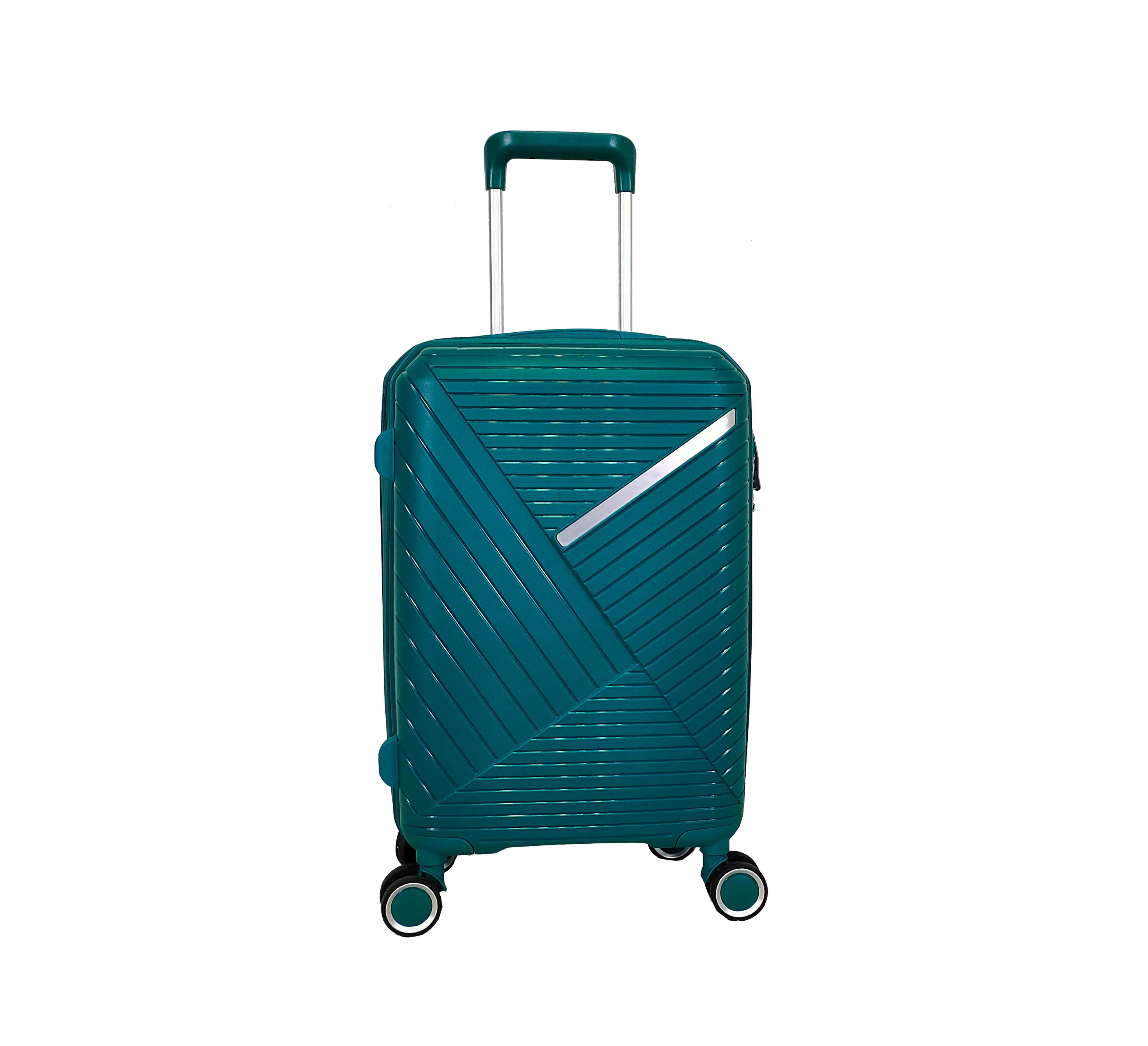 2024 Custom Logo Color Durable Hard Shell PP Injection Vali Trolley Case Travel Suitcase Luggage Sets