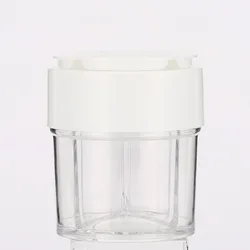 Small 6 cells Colors Sugar Sprinkles Plastic Spice Bottle 6 in 1 Compartment Jar Medley Baking chamber shaker