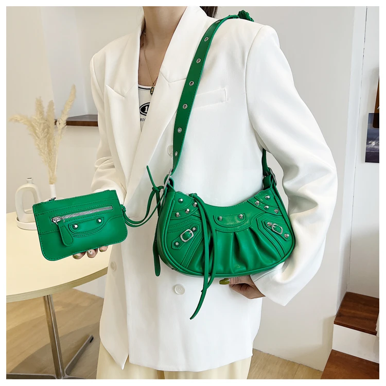 2022 Hot selling summer new arrivals rivet fashion luxury purse trendy candy cute women purse handbag