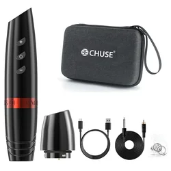 Custom logo rotary permanent make up pen kit cordless tattoo machine with battery and RCA