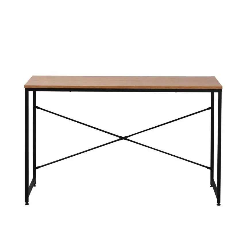 Home Office Single Desk Metal Frame MDF Top Table Computer Desk Study Desk