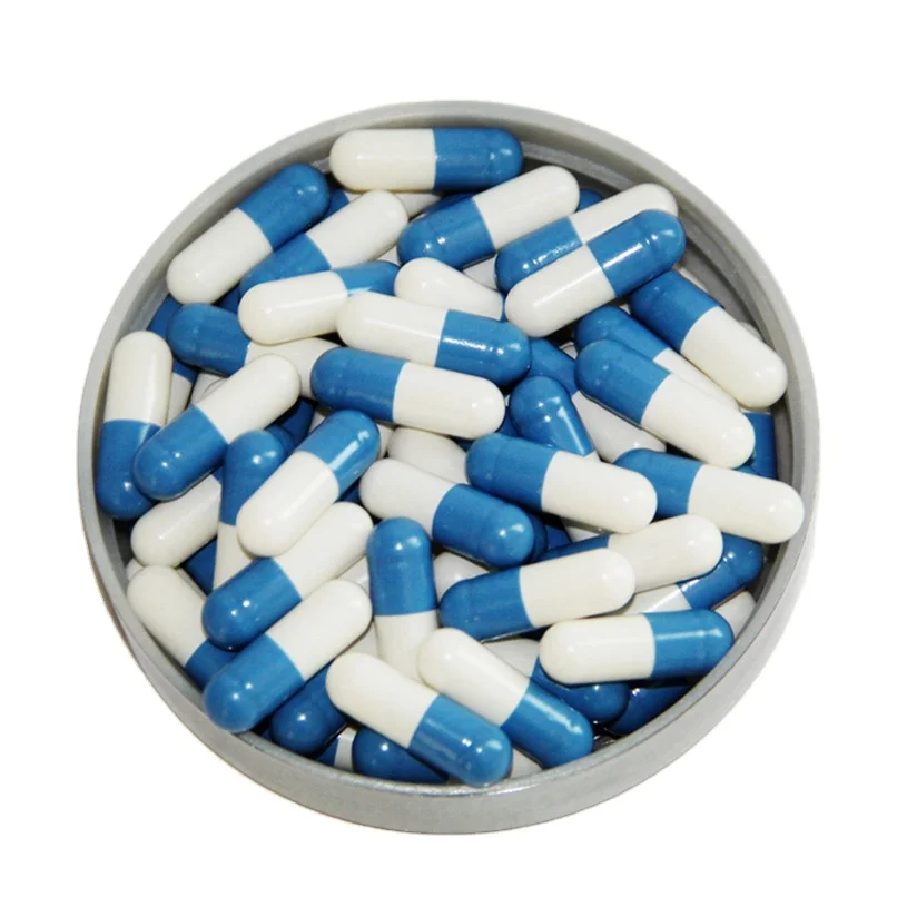 Colored Blue White HPMC Vegetarian Empty Capsules