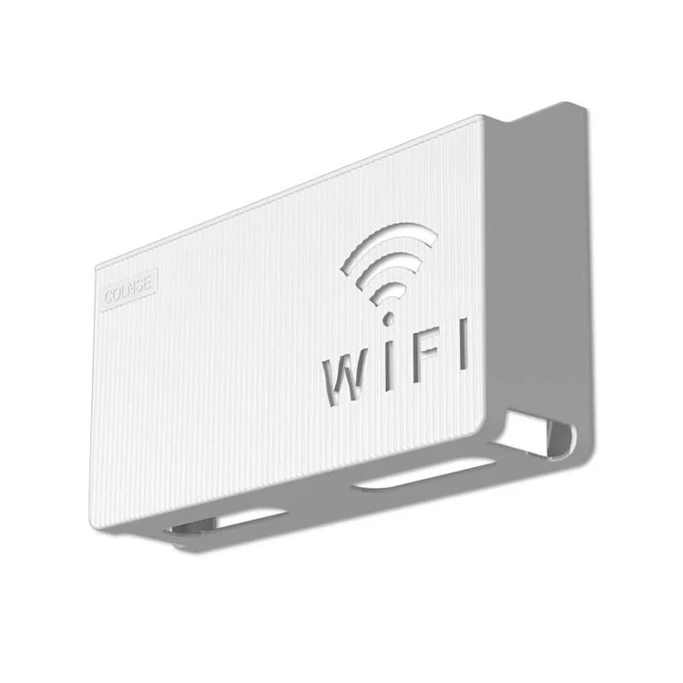 PP Plastic Wireless Storage Box Wall Hanging Cable Power Bracket Organizer Box Wifi Router Shelf