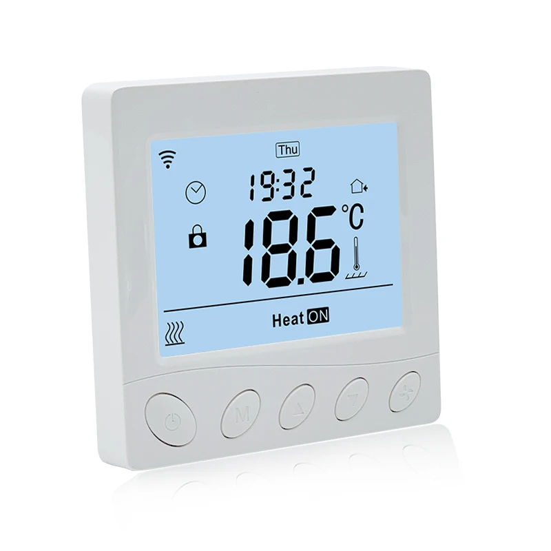 TN white screen Weekly programming,Fahrenheit optional smart electronic hvac wi-fi thermostats