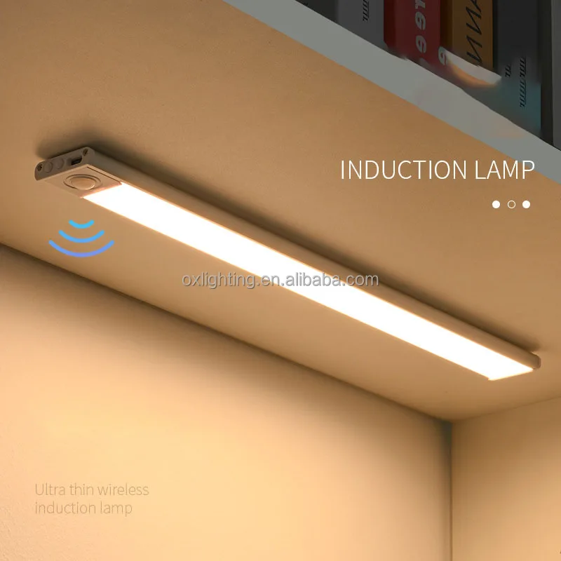 USB Rechargeable Battery Wireless Magnetic Motion Sensor Night Lamp Light Cabinet Wardrobe closet Lights