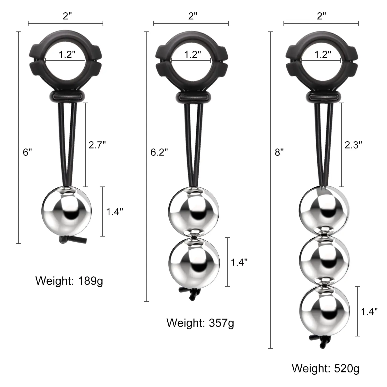 Metal Ball Cock Ball Adjustable Penis Stretcher Cock Pendant Weighty Penis Extender Device Male Penis Physical Exercise Device