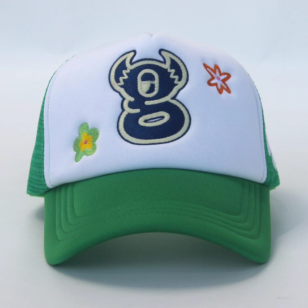 Индивидуальная Люминесцентная вышитая шляпа грузовика, светоотражающая Кепка грузовика 3 м