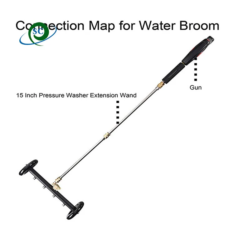 4000psi High Pressure Car Wash Water Broom portable Undercarriage Cleaner car washing surface cleaning tool