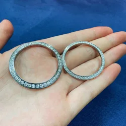 Custom 31mm Luxury Watch Iced Out Hand Setting VVS Lab Moissanite Diamond Watch Bezel