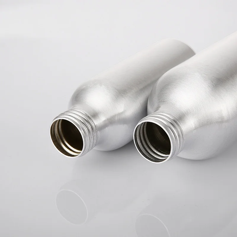 30ml 50ml 100ml 200ml 250ml 500ml wholesale aluminum bottle with aluminum screw cap