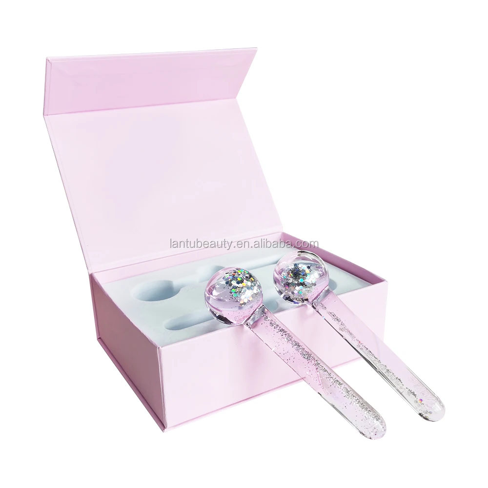 Eye circle ice rollers reduce puffiness beauty face ice roller globes ball cold skin gel liquid ice massage cooling globes