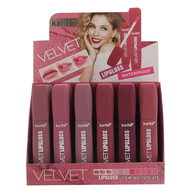 8 Colors Factory Direct Sale Liquid Lipstick Cosmetics Waterproof Velvet Matte High Pigment No. 7878 Lipgloss