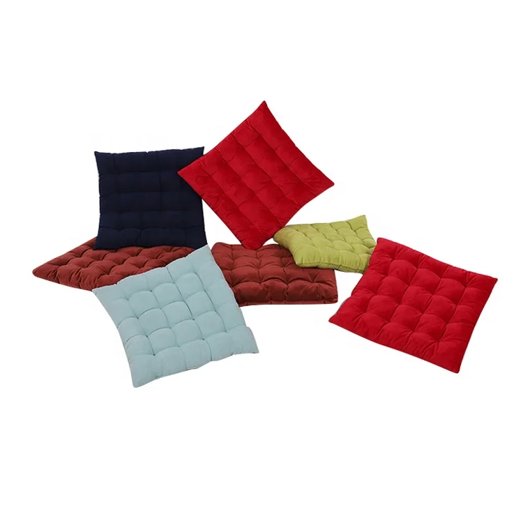 Hot sell square home office dining outdoor floor sofa chair pad seat cushions