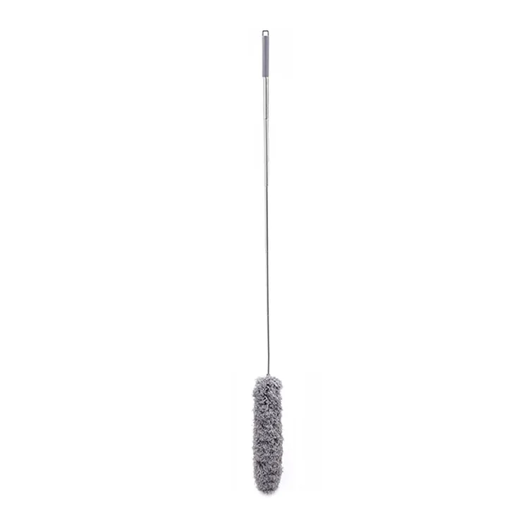 Extendable Feather Duster Stainless Steel Extension Pole Extra Long Dust Removal Telescopic Microfiber Duster